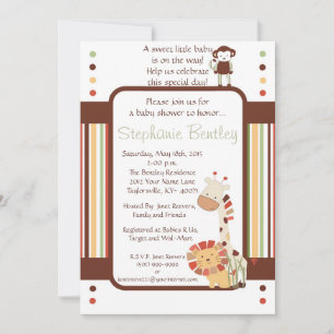 Nali Jungle 5x7 invitation