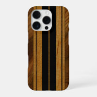 Nalu Mua Faux Koa Wood Surfboard Black