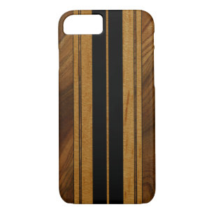 Nalu Mua Faux Koa Wood Surfboard iPhone 7 case