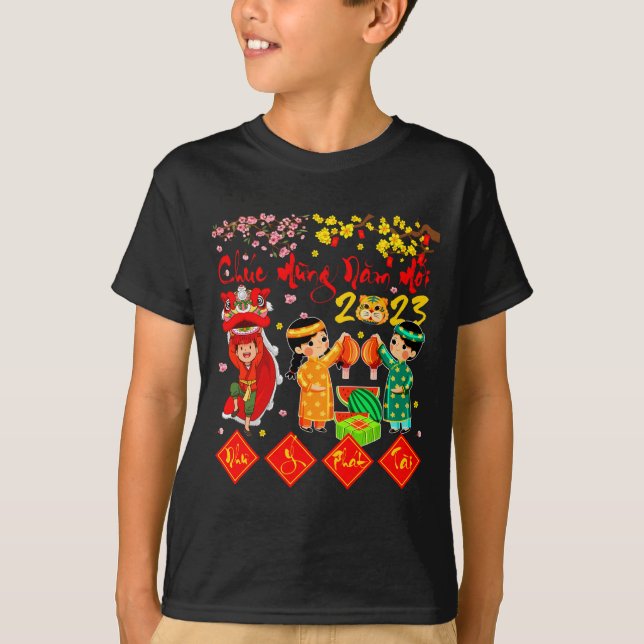 Nam Moi Nhu Y Vietnamese Lunar New Year Cat Year F T-Shirt (Front)