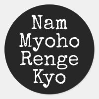 Nam Myoho Renge Kyo Black Buddhism Mantra