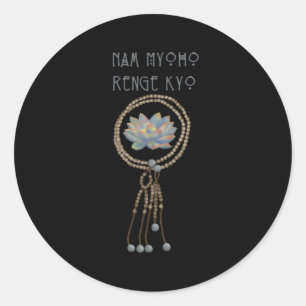 Nam Myoho Renge Kyo Juzu Bead Classic Round Sticker