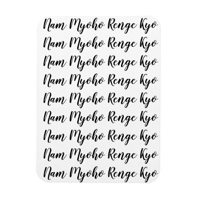 Nam Myoho Renge Kyo  Magnet (Vertical)