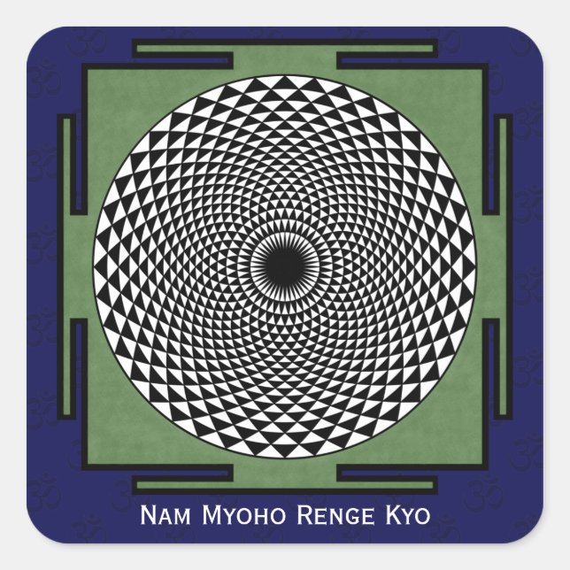 Nam Myoho Renge Kyo mantra Square Sticker (Front)