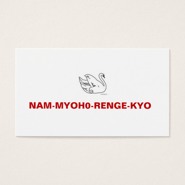 NAM-MYOHO-RENGE-KYO Meeting Invitation Card (Front)
