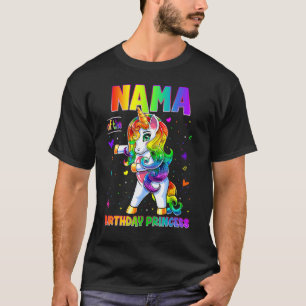 Nama Of The Birthday Princess Girl Flossing Unicor T-Shirt