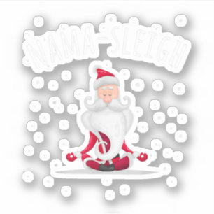 Nama-sleigh Namasleigh Funny Santa Yoga Christmas