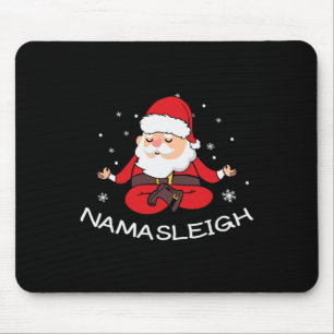Nama-sleigh Namasleigh Funny Santa Yoga Christmas Mouse Mat
