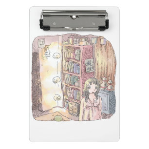 Namamuji   a dim object and female illustration fl mini clipboard