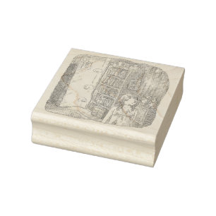 Namamuji   a dim object and female illustration fl rubber stamp