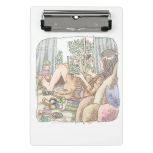 Namamuji an illustration of a barefoot woman lyi mini clipboard
