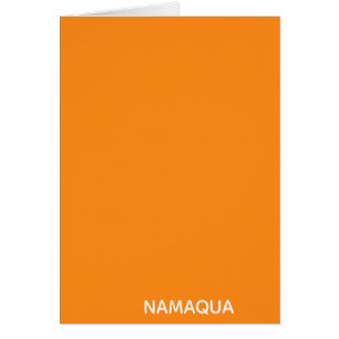 Namaqua orange colour name