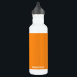 Namaqua orange colour name 710 ml water bottle<br><div class="desc">Namaqua daisies have a distinct bright orange shade. They are named for the region where they live,  a normally arid scrubland transformed by the infrequent rain into endless carpets of flowers.</div>