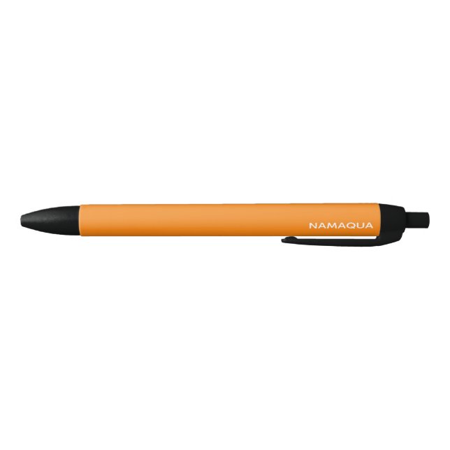 Namaqua orange colour name black ink pen (Bottom)