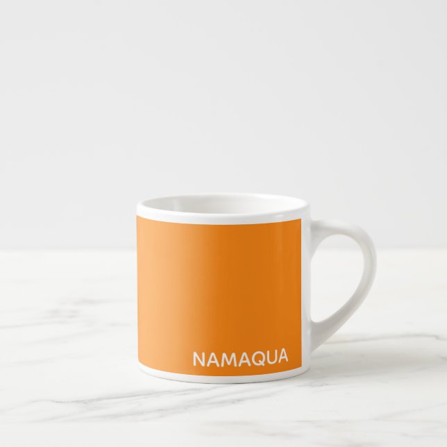 Namaqua orange colour name espresso cup (Right)