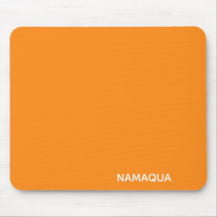 Namaqua orange colour name mouse mat