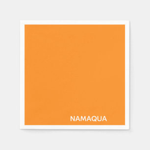 Namaqua orange colour name napkin