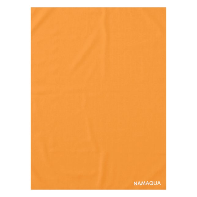 Namaqua orange colour name tablecloth (Front)