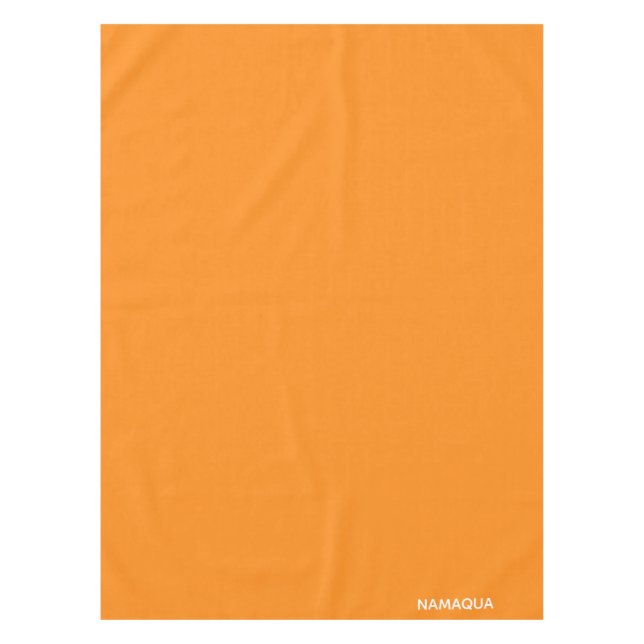 Namaqua orange colour name tablecloth (Front)