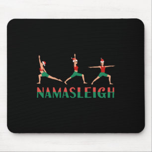 Namasleigh Christmas Yoga Workout Reindeer Xmas Li Mouse Mat