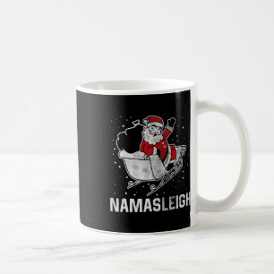 Namasleigh Santa Claus's Reindeer Sending Present Coffee Mug