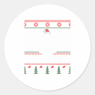 Namasleigh Xmas Yogi Yoga Instructor Ugl Classic Round Sticker