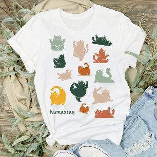 Namastay Cat Yoga   Funny Yoga Cat Lover Tri-Blend Shirt
