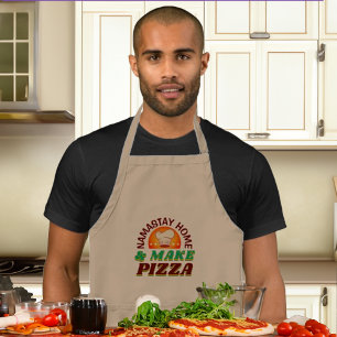 Namastay Home Make Pizza Funny Gift Standard Apron