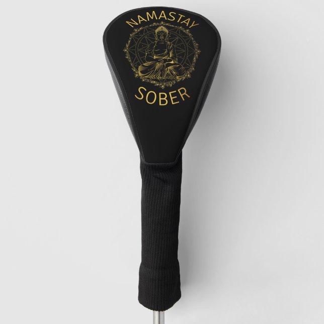 Namastay Sober II Golf Head Cover (Front)