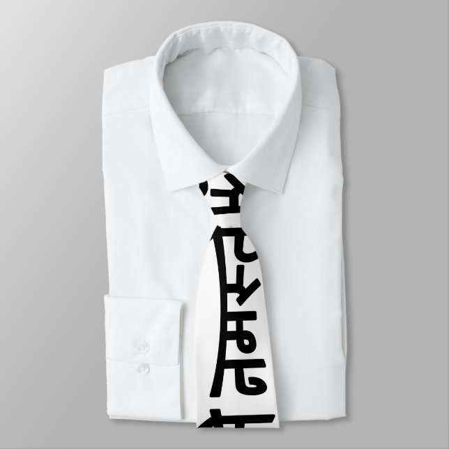 Namaste (नमस्ते) - Devanagari Script Tie (Tied)