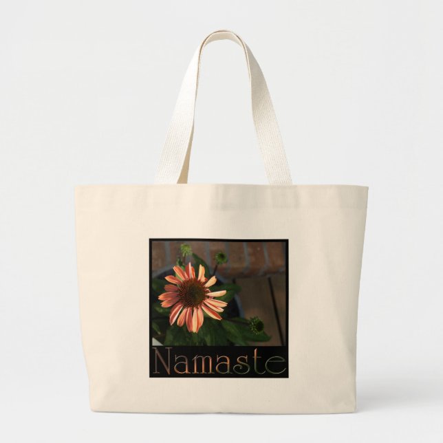 Namaste 3 large tote bag (Front)
