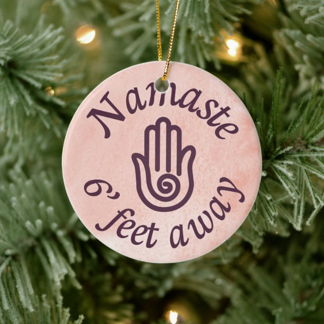 Namaste 6' Feet Away Ceramic Tree Decoration (Tree)
