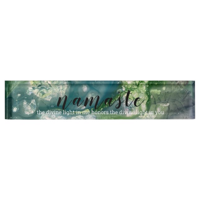 Namaste Acrylic Nameplate (Front)