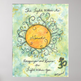 Namaste affirmation art print