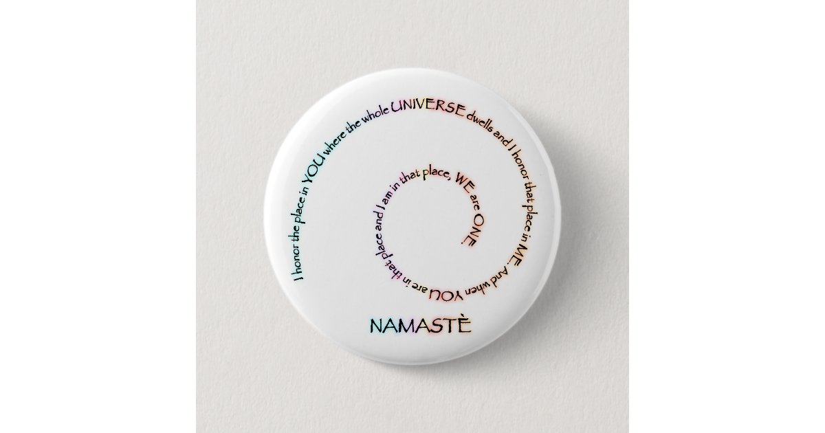 Namaste And Its Meaning 6 Cm Round Badge Zazzle Co Uk Namaste And Its Meaning 6 Cm Round Badge Zazzle Co Uk