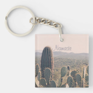 Namaste - Arizona Cacti Acrylic Key Chain