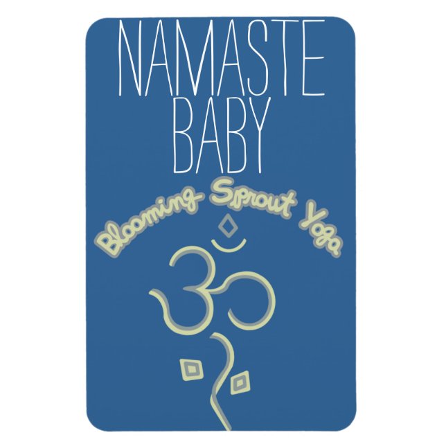 Namaste Baby Car Magnet (Vertical)