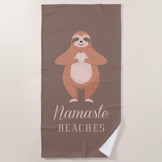 Namaste Beaches Beach Towel (Front)