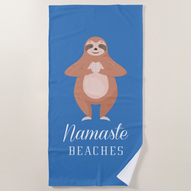 Namaste Beaches Beach Towel (Front)