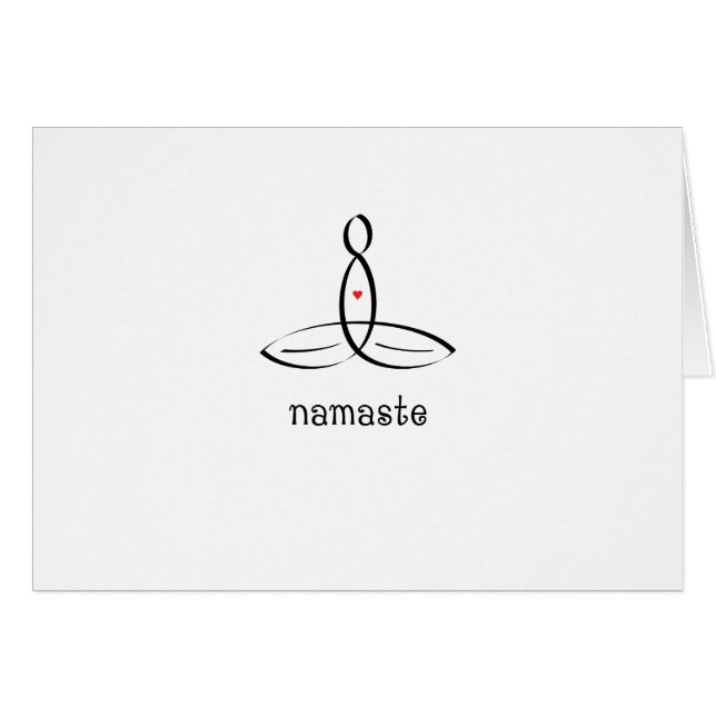 Namaste - Black Fancy style (Front Horizontal)