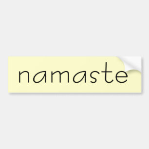 namaste bumper sticker