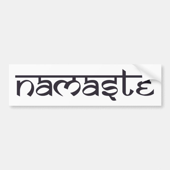 Namaste Bumper Sticker (Front)