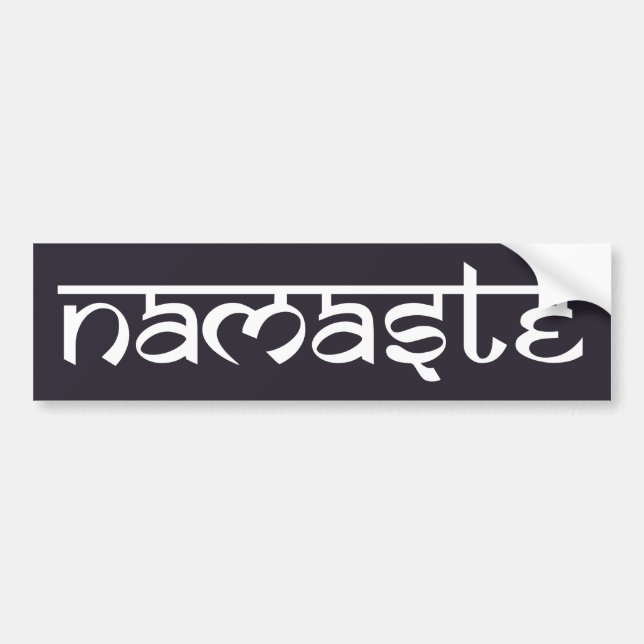 Namaste Bumper Sticker (Front)