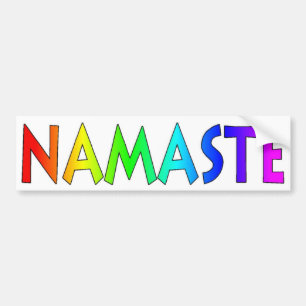 Namaste bumper sticker