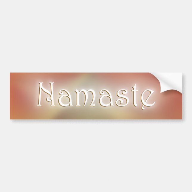 Namaste Bumper Sticker (Front)