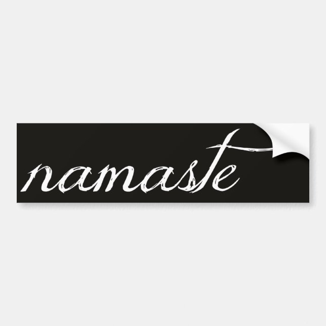 Namaste Bumper Sticker (Front)