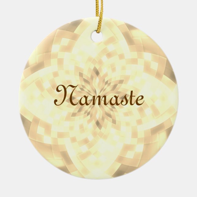 Namaste Ceramic Tree Decoration (Front)
