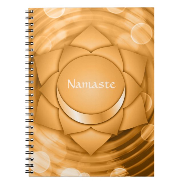 Namaste Chakra Chi Spiritual Zen Personalise Notebook (Front)