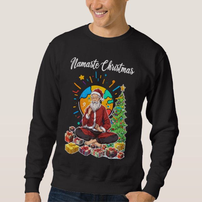 Namaste Christmas Sweatshirt (Front)