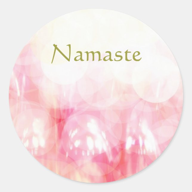Namaste Classic Round Sticker (Front)